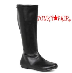 106-Avenge 1 Inch Flat Knee High Boots -PL Boots Shop 106 Avenge Bpu 87376.1564941406