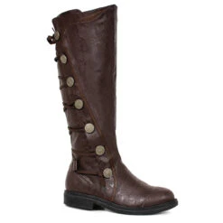 125-Fresco, Men Boots With Button Accent Clearance -PL Boots Shop 125 Fresco brwn 76052.1683617612