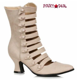 253-Ava, Victorian Boots By Ellie Shoes -PL Boots Shop 253 AVA Nude 12910.1620934128