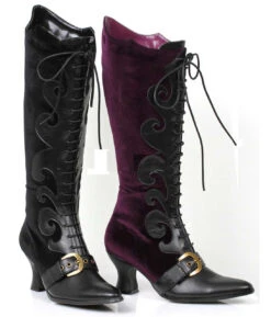 253-Fain, Cosplay Velvet Knee High Boots