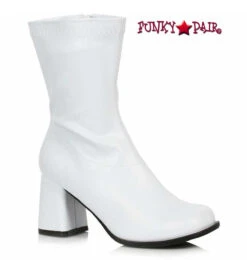 300-Ziggy, GOGO Ankle Boots By Ellie Shoes -PL Boots Shop 300 ZIGGY White 47412.1657239857