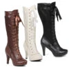 414-Mary 4 Inch Lace Knee High Boots -PL Boots Shop 414 Mary 54693.1474452504