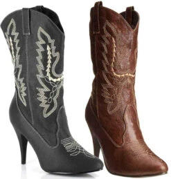 418-Cowgirl 4 Inch Heel Ankle Costume Boots