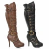 421-RUMI, Knee High Boots Buckles By Ellie -PL Boots Shop 421 RUMI 82290.1584943389