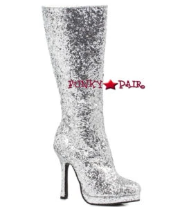 421-ZARA 4 Inch Glitter Knee High Boots CLEARANCE -PL Boots Shop 421 ZARA SLVG 15078.1535012315