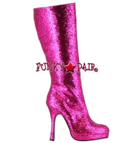 421-ZARA 4 Inch Glitter Knee High Boots CLEARANCE -PL Boots Shop 421 ZARA fush 45655.1568179699