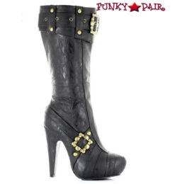 426-AUBREY, 4 Inch Steampunk Knee High Boots With Buckles -PL Boots Shop 426 Aubrey blkp 09056.1561164518.1200.1200 68277.1565800774