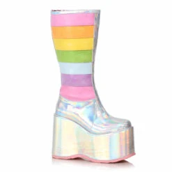 500-JADA, Chunky Rainbow Boots By Ellie -PL Boots Shop 500 JADA slvh 49380.1627922522