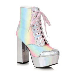 Ellie Shoes | 520-Bellini, Chunky Heel Platform Boots With Heart -PL Boots Shop 520 BELLINI slvh 42353.1567277081