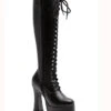Ellie Shoes | 557-Gina 5 Inch Laced Up Knee High Boots -PL Boots Shop 557 Gina 93718.1616027559