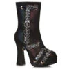 557-MANDY, 5.5 Inch Ankle Boots With Metal Design -PL Boots Shop 557 MANDY BLK 71827.1699724381