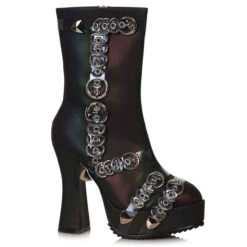 557-MANDY, 5.5 Inch Ankle Boots With Metal Design