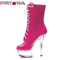 Ellie Shoes | 609-Diana 6 Inch Stripper Ankle Boots -PL Boots Shop 609 Diana Fuchsia 34264.1652462195