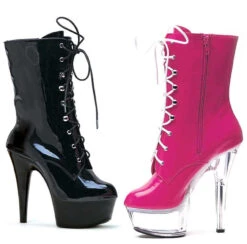 Ellie Shoes | 609-Diana 6 Inch Stripper Ankle Boots