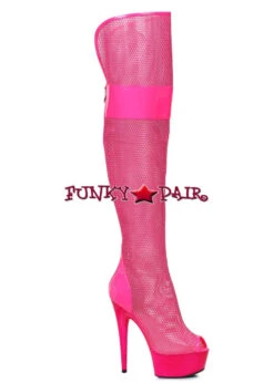 609-Ivy 6" Stiletto Heel Mesh Thigh High Boots -PL Boots Shop 609 IVY fush 15814.1626105406