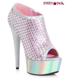 Ellie Shoes | 609-Jaclyn, 6 Inch Ankle Boots With Weave -PL Boots Shop 609 JACLYN slv 12765.1542663130