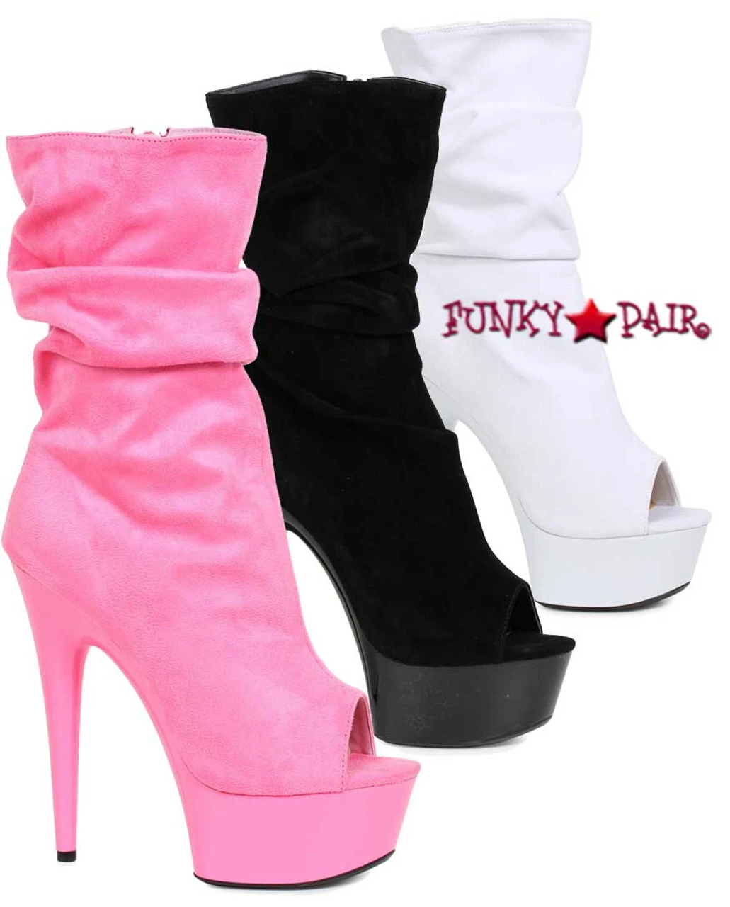 Ellie Shoes | 609-Scrunch 6 Inch Scrunch Ankle Boots 4 Ellie Shoes | 609-Scrunch 6 Inch Scrunch Ankle Boots - Image 2