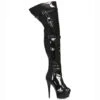 609-Shea, 6" Stiletto Platform Thigh High Boots W/Buckles -PL Boots Shop 609 SHEA 62491.1716479040