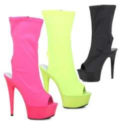 Ellie Shoes | 609-Stacy 6 Inch Mid-Calf Ankle Boots