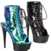 Ellie Shoes | 609-Tinsley Peep Toe Sequin Ankle Boots -PL Boots Shop 609 TINSLEY 89000.1565106412