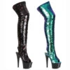 Ellie Shoes | Sequin Thigh High Boots 709-Ruby -PL Boots Shop 709 RUBY 46068.1716479244
