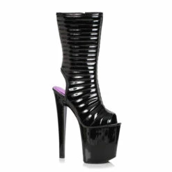 821-MELISSA, Open Toe Ankle Boots By Ellie Shoes -PL Boots Shop 821 Melissa blk 78140.1584940284