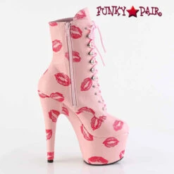 PLEASER ADORE-1020KISSES, Ankle Boots With Red Lips -PL Boots Shop ADORE 1020KISSES BPPU M13 93214.1696611922