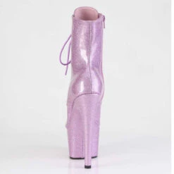 PLEASER ADORE-1021GP, Peep-Toe Glitter Ankle Boots -PL Boots Shop ADORE 1021GP LLG M09 64727.1709666048
