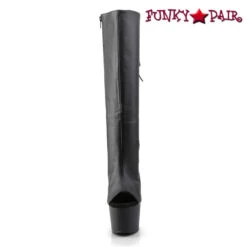 Pleaser | Adore-2018 7 Inch Platform Open Toe/Heel Back Lace-Up Boots -PL Boots Shop ADORE 2018 Front View 24117.1588617503