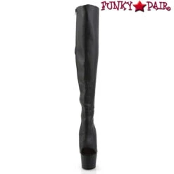 Pleaser | Adore-3019, 7 Inch Open Back Thigh High Boots -PL Boots Shop ADORE 3019 BPU M01 73362.1566180247