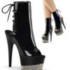 Pleaser | Adore-1018-3, 7 Inch Rhinestones Platform Ankle Boots -PL Boots Shop Adore 1018 3 63606.1566409669