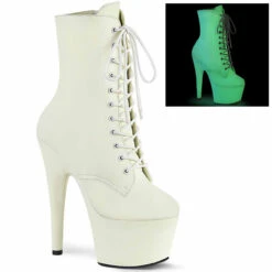 Pleaser | Adore-1020GD, 7" Glow In The Dark Ankle Boots