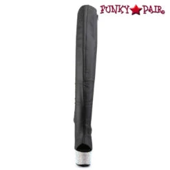 PLEASER Bejeweled-3019DM-7, 7" Rhinestones Platform Thigh High Boots -PL Boots Shop BEJEWELED 3019DM 7 BPU SMRS01 16457.1566192114