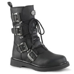 Demonia | BOLT-265 Men's Punk Multi Buckles Combat Boots