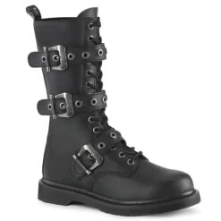 Demonia | BOLT-330 Men's Punk Lace Up Combat Boots With Buckles