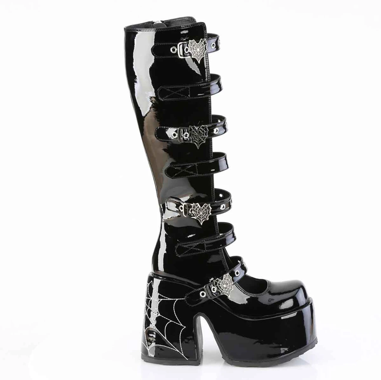 CAMEL-223, Knee High Boots With Spider Buckles 10 CAMEL-223, Knee High Boots With Spider Buckles - Image 8