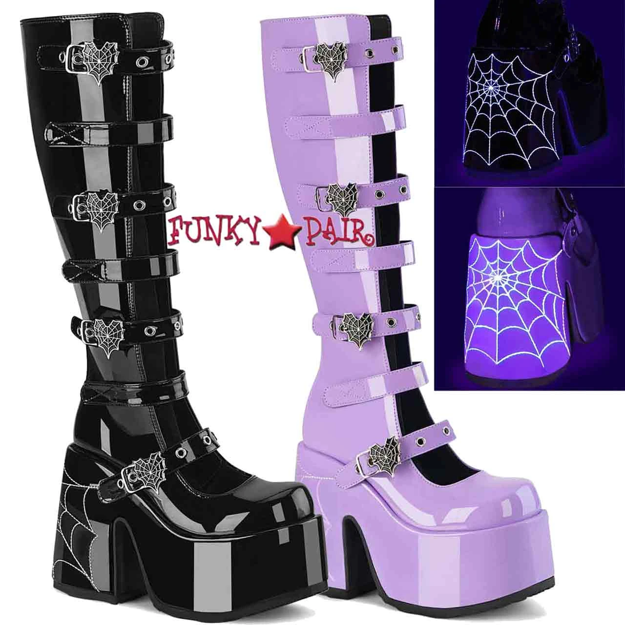 CAMEL-223, Knee High Boots With Spider Buckles 4 CAMEL-223, Knee High Boots With Spider Buckles - Image 2