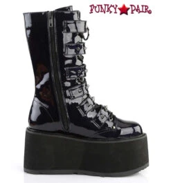 Demonia | Damned-225 Women's Goth Buckle Straps Studded Boots -PL Boots Shop DAMNED 225 BHG13 35117.1637699516