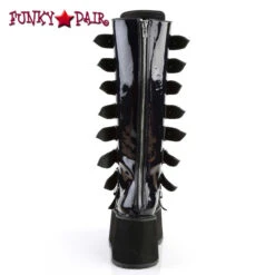 Demonia | Damned-318 Buckle Straps Knee High Boots W/Chrome Plated -PL Boots Shop DAMNED 318 BHG09 08897.1628746627