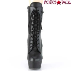 Pleaser | Delight-1020PK, 6 Inch Ankle Boots With Outside Zipper Pocket -PL Boots Shop DELIGHT 1020PK BPU M01 31263.1566440629