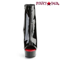 Pleaser | Delight-1025, 6 Inch Corset Style Ankle Boots -PL Boots Shop DELIGHT 1025 B R B01 23732.1566202395