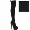 Pleaser | Delight-3002-1, Pull-on Thigh High Boots -PL Boots Shop DELIGHT 3002 1 66512.1686502954