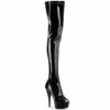 Pleaser | Delight-3011, 6 Inch Peep-Toe Thigh High Boots -PL Boots Shop Delight 3011 55044.1574921448