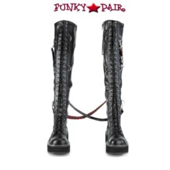 Demonia | Emily-377 Women's Goth Punk Over-the-Knee Boots 10 Demonia | Emily-377 Women's Goth Punk Over-the-Knee Boots -PL Boots Shop EMILY 377 BVL01 27071.1613635902