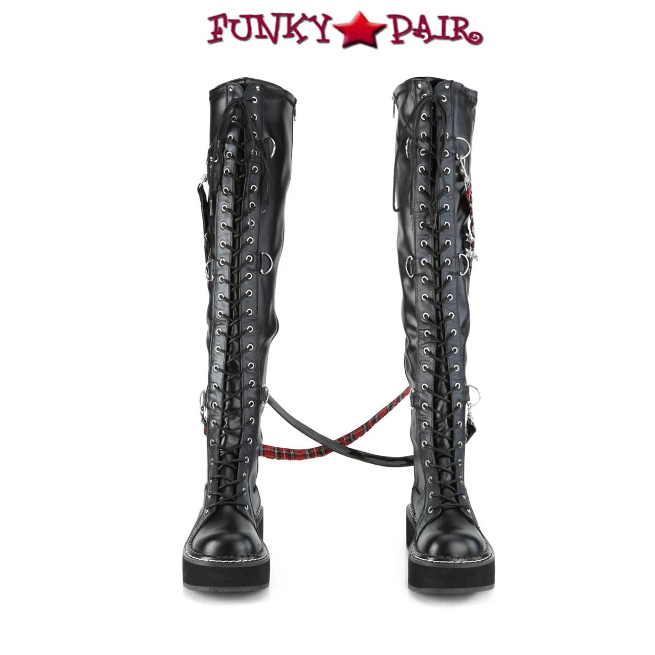 Demonia | Emily-377 Women's Goth Punk Over-the-Knee Boots 5 Demonia | Emily-377 Women's Goth Punk Over-the-Knee Boots - Image 3