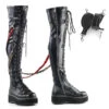 Demonia | Emily-377 Women's Goth Punk Over-the-Knee Boots 1 Demonia | Emily-377 Women's Goth Punk Over-the-Knee Boots -PL Boots Shop Emily 377 79350.1613635902