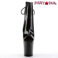 Pleaser | Flamingo-1018, 8 Inch Peep Toe And Back Lace Up Ankle Boots -PL Boots Shop FLAMINGO 1018 B M01 59599.1658521996