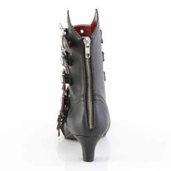 FLORA-1035, 2 Inch Mid-Calf Boots With Bat Buckles -PL Boots Shop FLORA 1035 BVL09 87790.1703177251
