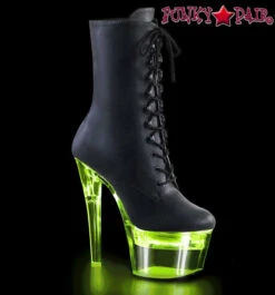 Pleaser | Flashdance-1020-7, Lite-Up Platform Lace-up Ankle Boots -PL Boots Shop Flashdance 1020 7 PU 76934.1640121915