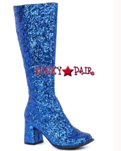 Ellie Shoes | Gogo-G 3" Glitter GOGO BOOTS -PL Boots Shop GOGO G blug 58651.1667589594